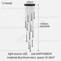 DecorBites™ Horn-Shaped Nordic Pendant Lamp for Modern Living Room and Staircase