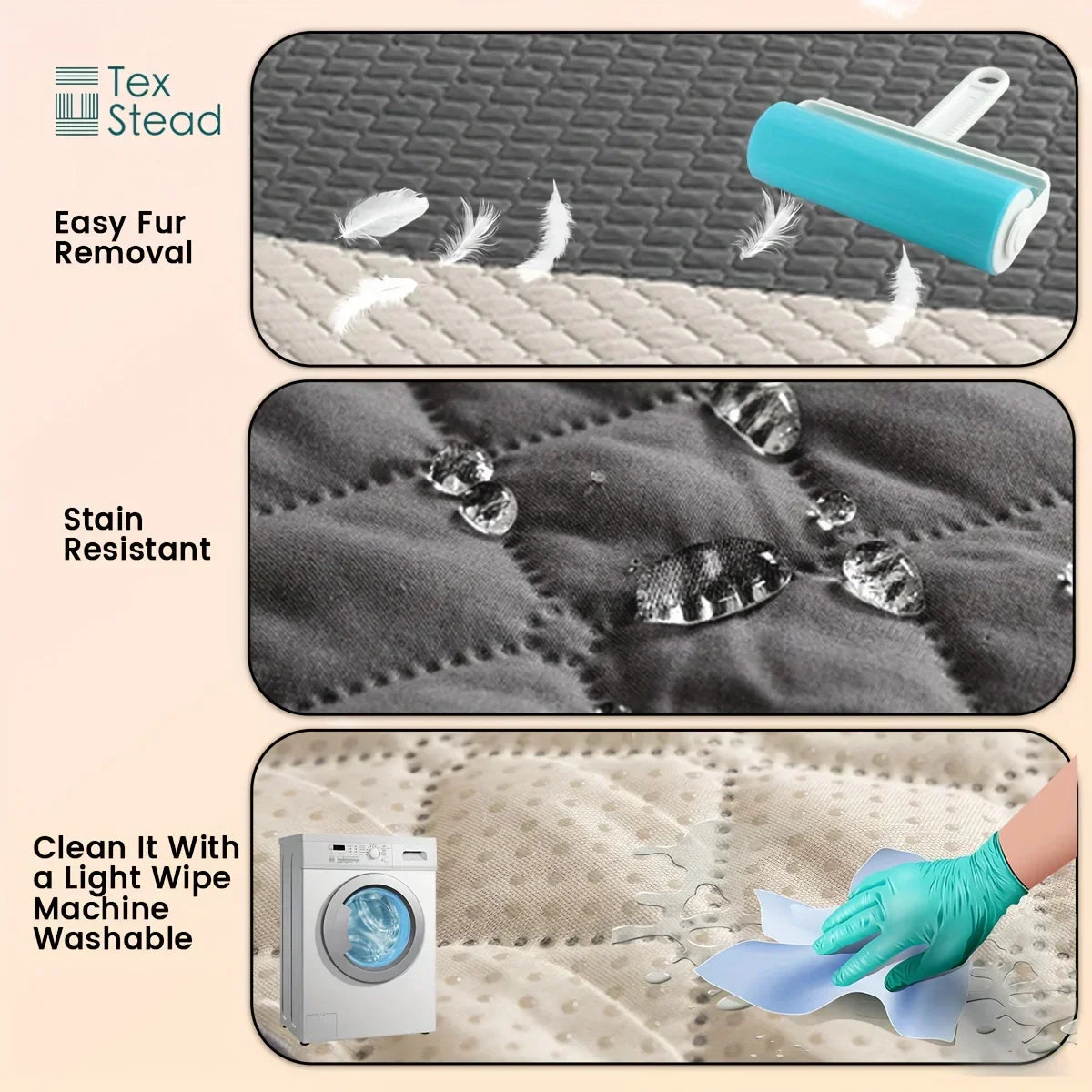 DecorBites™ Dog Bed Cover: Waterproof & Non-Slip Pet Blanket for Furniture & Car