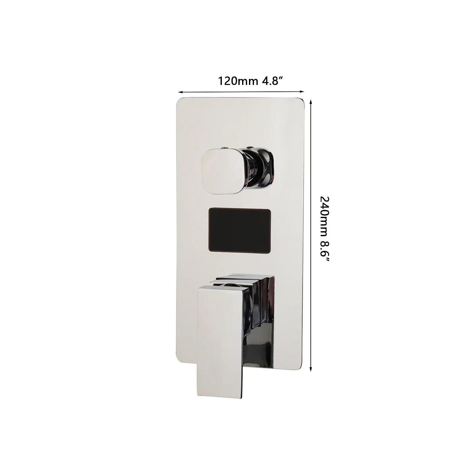 DecorBites™ Digital Shower Mixer Valve Control Panel with Single Handle - Wall Mount