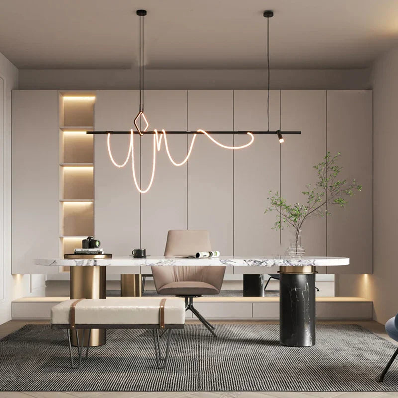 DecorBites™ LED Chandelier Lighting for Modern Home Decor - Designer Lustre Hanging Lamps