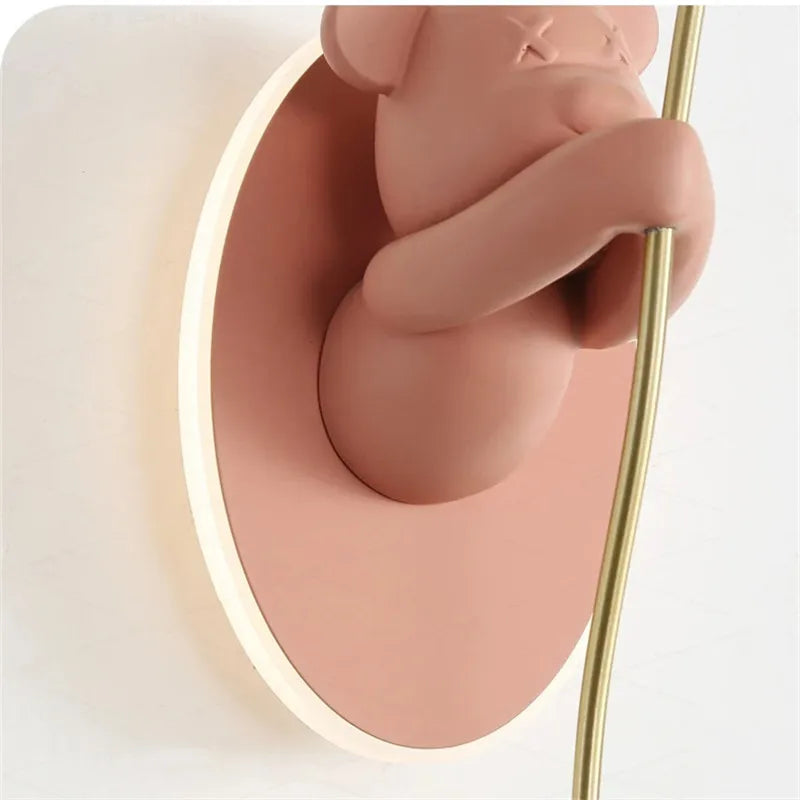 DecorBites™ Bear Balloon Wall Light: Kawaii Cartoon Lamp for Children's Room & Bedroom