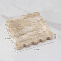DecorBites™ Calacatta Viola Marble Tray: Luxury Vanity & Kitchen Decor Tray
