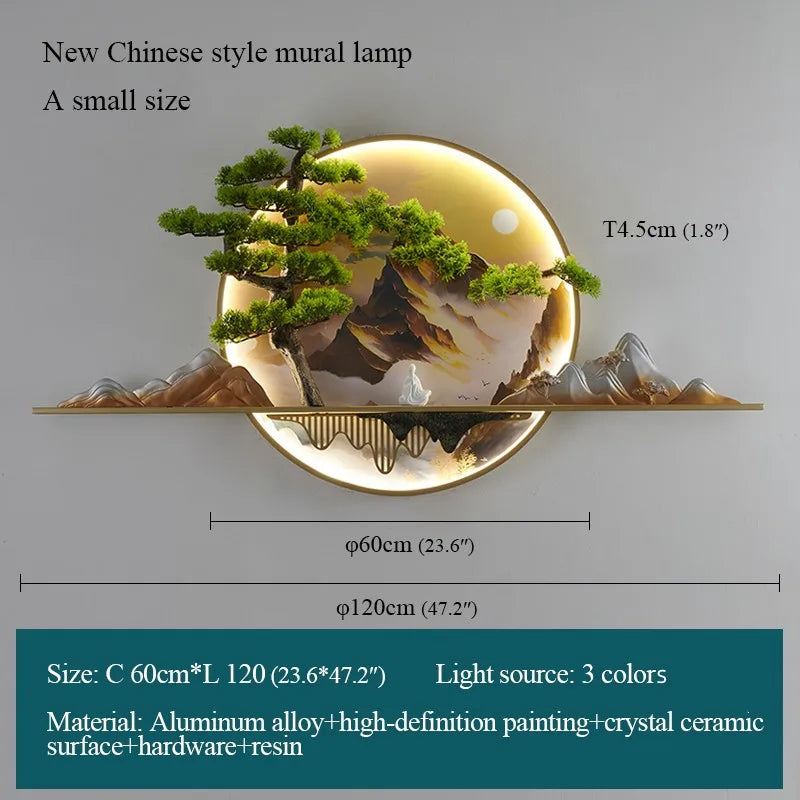 DecorBites™ 3D Landscape LED Picture Lamp for Home Decor - Modern Chinese Style
