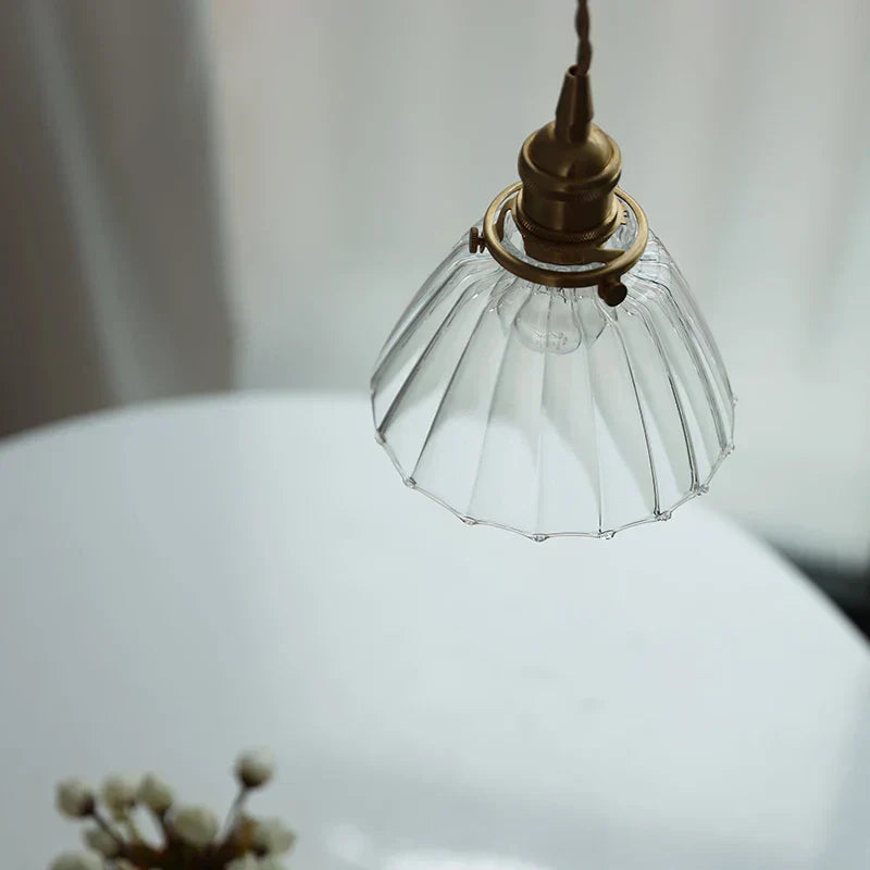 DecorBites™ Clear Glass Nordic Pendant Light Fixture: Modern Simple Hanging Lamp