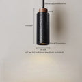 DecorBites™ LED Pendant Lights Black Travertine Table Hanging Lamp for Bedroom Living Dining Room