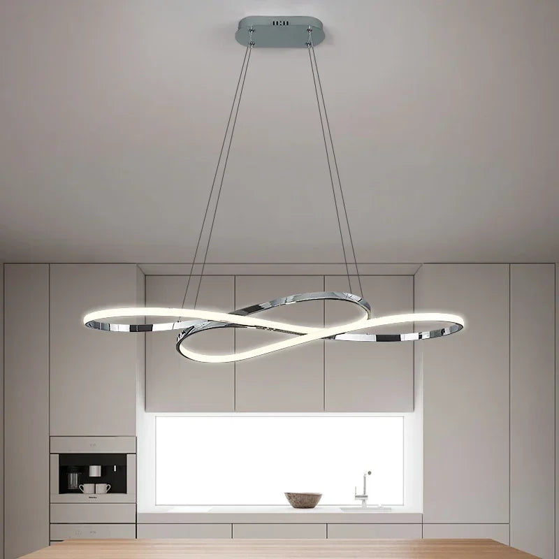 DecorBites™ LED Chandelier Dining Kitchen Living Room Electroplated Upholstery Light