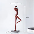 DecorBites™ Abstract Black Metal Female Figure Sculpture Home Decor Accessory