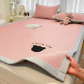DecorBites™ Bear Jacquard Ice Bean Mat Set - Cooling Bed Sheet for Kids & Adults