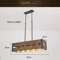 DecorBites™ 6-Head Industrial Style Pendant Lamp - Retro Solid Wood Iron Table Light