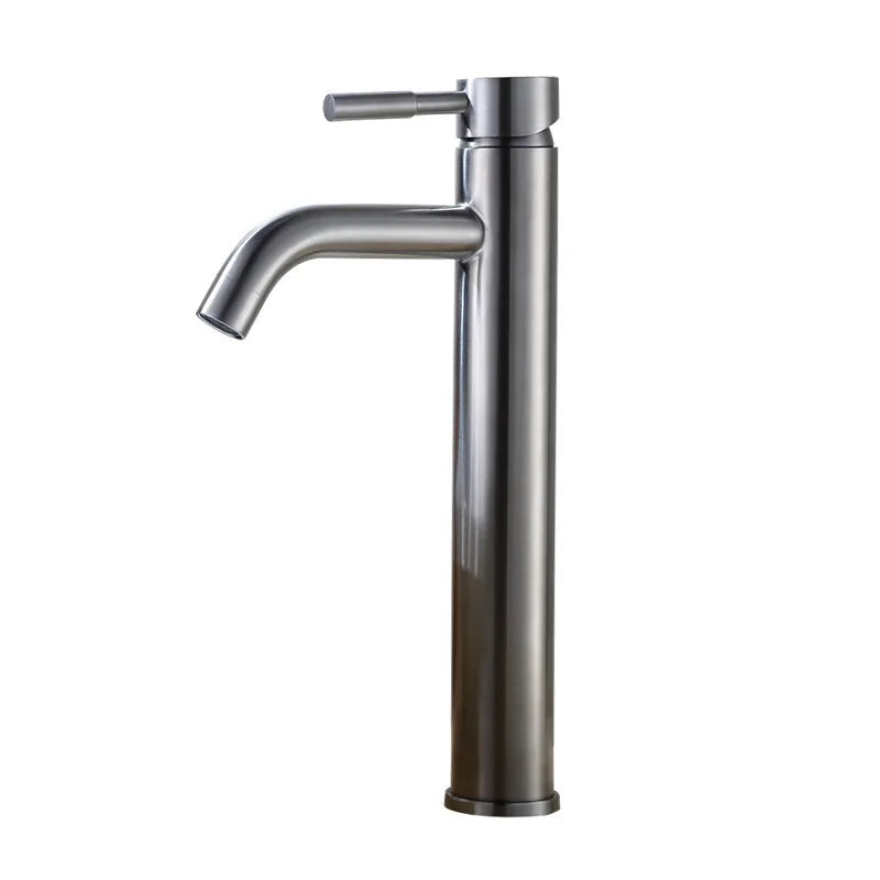 DecorBites™ Black Stainless Steel Bathroom Faucet Basin Mixer for Hot and Cold Water