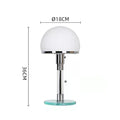 DecorBites™ Bauhaus Glass Ball Desk Lamp E27 Bulb