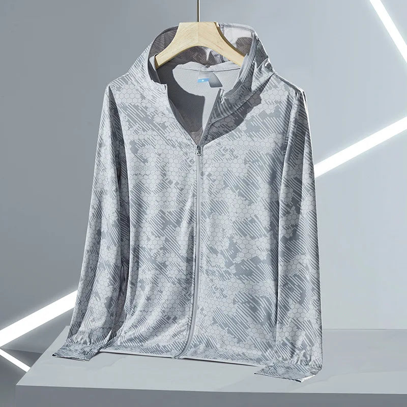 UPF45 UV Sun Protection Clothing Women's Zip Up thin Hoodie Long Sleeve Seatshirt Light Outdoor Fishing Running Hiking Jacket
