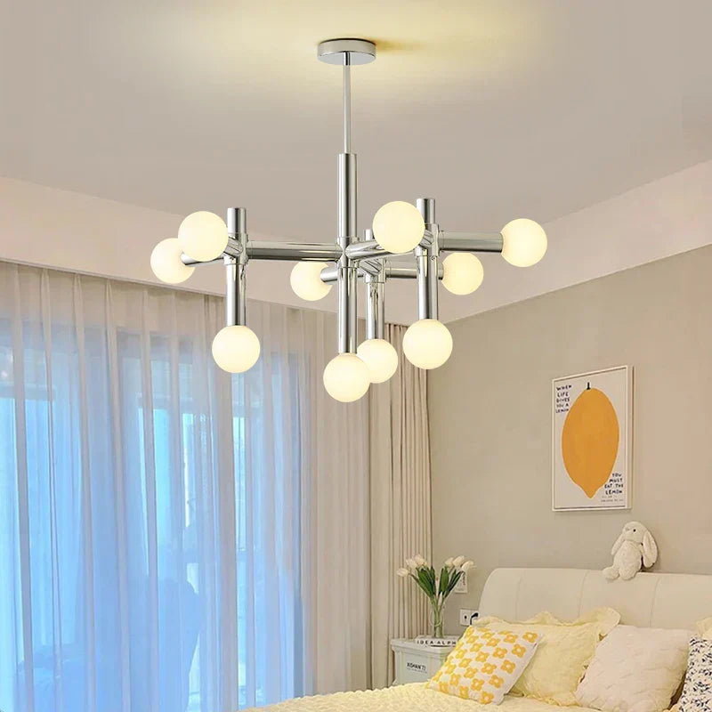 DecorBites™ Bauhaus Glass Hanging Ceiling Lamps LED Chandelier Room Decor for Living Bedroom