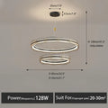 DecorBites™ LED Pendant Light: Modern Minimalist Chandelier for Living, Dining, Kitchen, Bedroom, Office