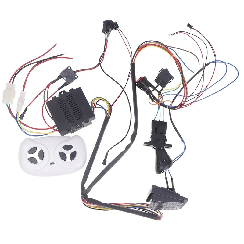 Children Electric Car DIY Modified Wires and Switch Kit with 2.4g