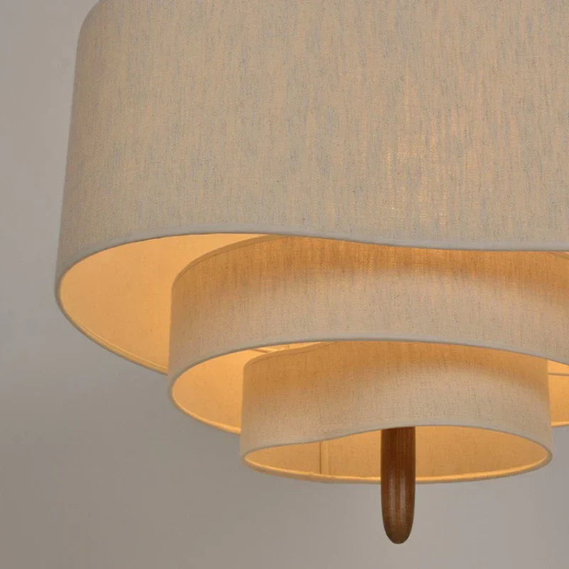 DecorBites™ Japanese Fabric Chandelier Retro Style Pendant Light for Living Room, Bedroom, Restaurant, Hotel