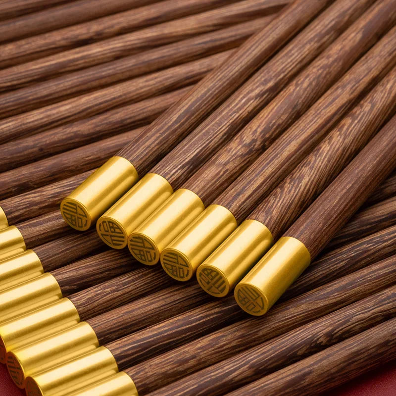 DecorBites™ Chicken-wing Wood Chopsticks Set • High Grade Reusable Tableware
