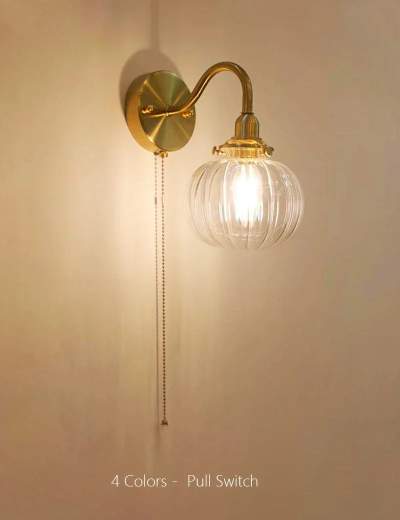 DecorBites™ Glass Decor Wall Sconce Lamp Lighting for Bedroom Living Room