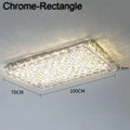DecorBites™ Crystal Ceiling Lamp: Modern Minimalist Indoor LED Lighting for Living Room, Dining & Bedroom
