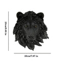 DecorBites™ Animal Head Wall Hanger: Decorative Resin Wildlife Hook Rack Statue