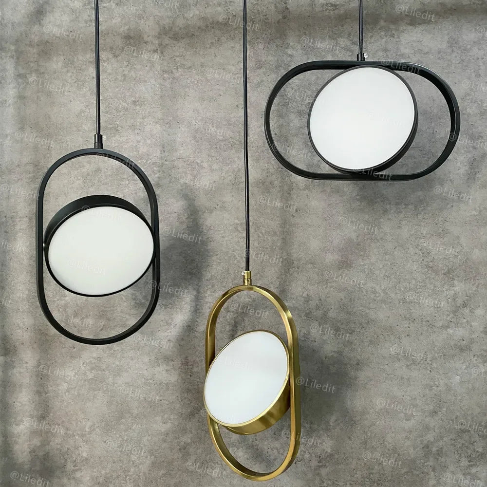 DecorBites™ Gold Pendant Lights for Bedroom Kitchen Dining Room Decor