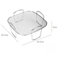 DecorBites™ Air Fryer Stainless Steel Dehydrator Rack Layer for Cooking Baking