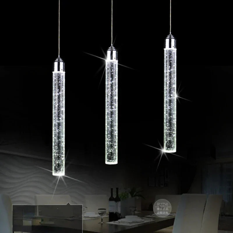 DecorBites™ Crystal LED Pendant Light for Dining Room, Living Room, and Bedroom