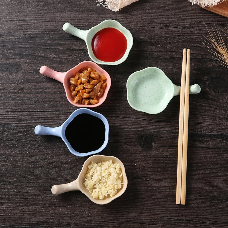 DecorBites™ Ceramic Milk Cup Creamer Jug & Seasoning Dish with Handle