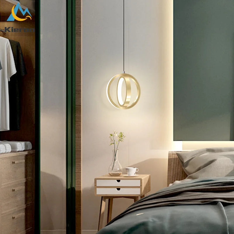 DecorBites™ LED Iron Art Small Chandelier for Bedroom Study Living Room Decor