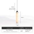 DecorBites™ Black Gold Marble Cylinder Pendant Light for Modern Home Decor