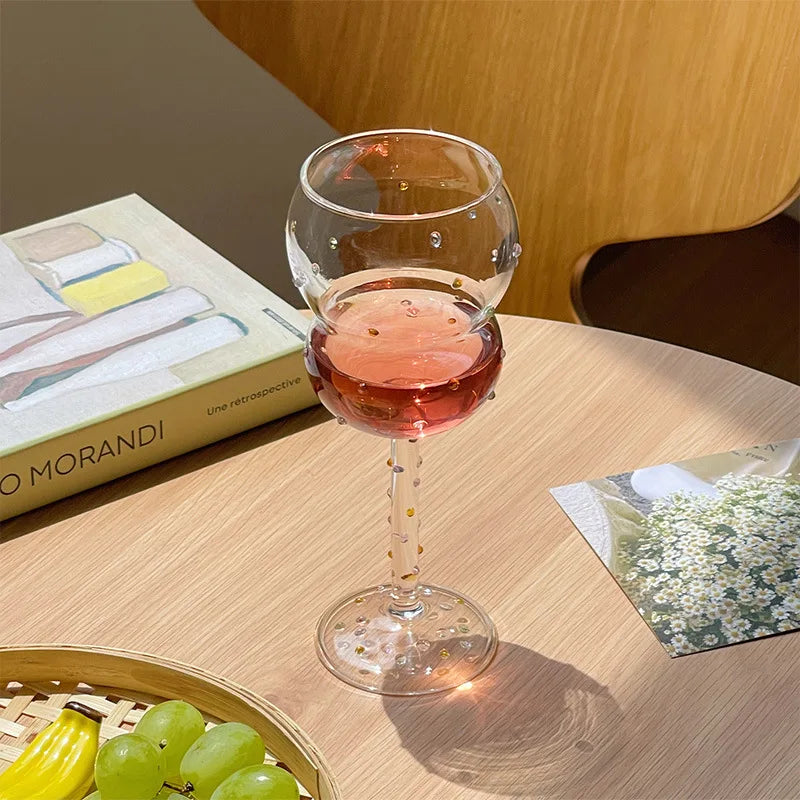 DecorBites™ Gem Spark Coupe Goblet Set - Colorful Crystal Champagne Glass Collection