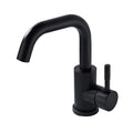 DecorBites™ Black Basin Faucet Single Cold Hot Sink Tap Short Kitchen Mixer Rotatable