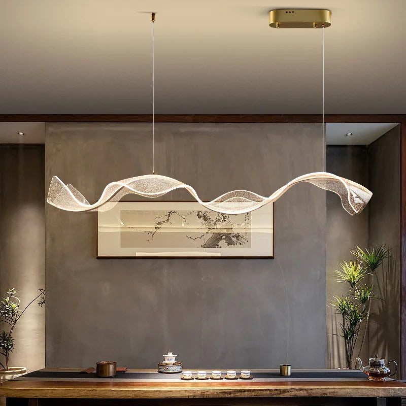 DecorBites™ Gold Acrylic LED Pendant Lamps - Nordic Design for Home Decor Lighting