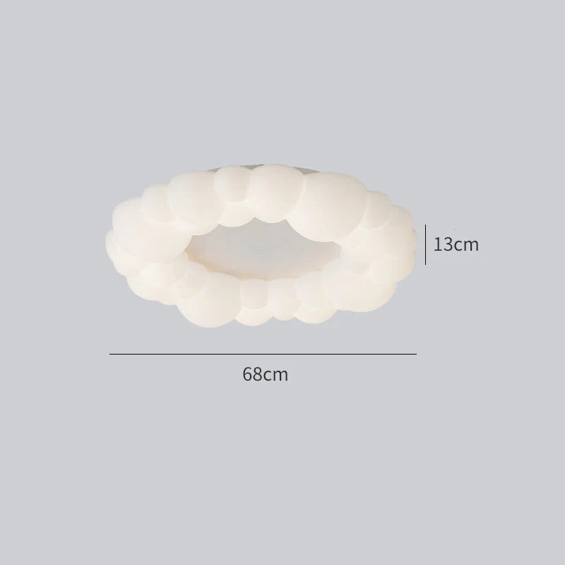 DecorBites™ Cloud Living Room Ceiling Lamp Bedroom Light Simple Restaurant Designer Atmospheric Cream Wind