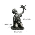 DecorBites™ Banksy Sculpture Boy NHS Super Nurse Angel Figurines for Home Decor