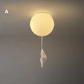 DecorBites™ Bear LED Ceiling Chandelier: Cute PVC Ball Lampshade for Children's Room Decor