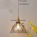 DecorBites™ Blue Glass LED Pendant Light Fixture Modern Nordic Wire Hanging Lamp
