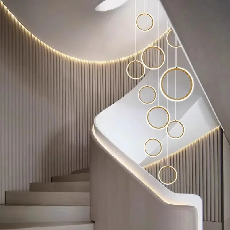 DecorBites™ LED Pendant Lights: Modern Simplicity for Living Room, Dining Area, Staircase Chandelier