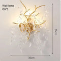 DecorBites™ Golden Branch Ceiling Chandelier with Crystal LED - Luxury Modern Design for Living Room