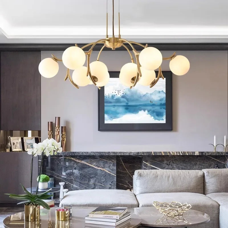 DecorBites™ LED Chandelier Pendant Lamp for Living Room Bedroom Dining Room Lighting