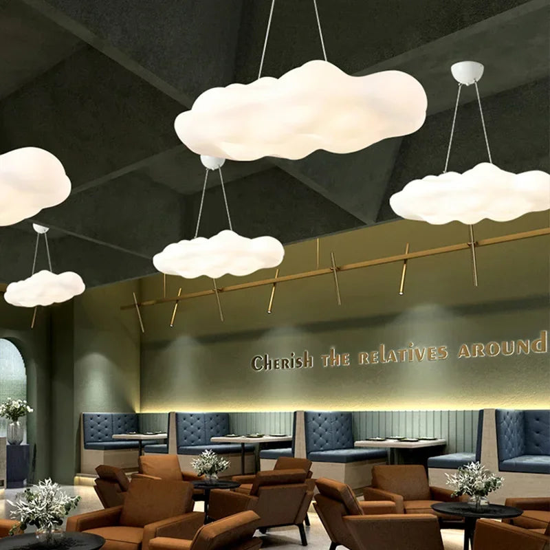 DecorBites™ Acrylic Cloud LED Ceiling Chandelier for Living Room and Bedroom