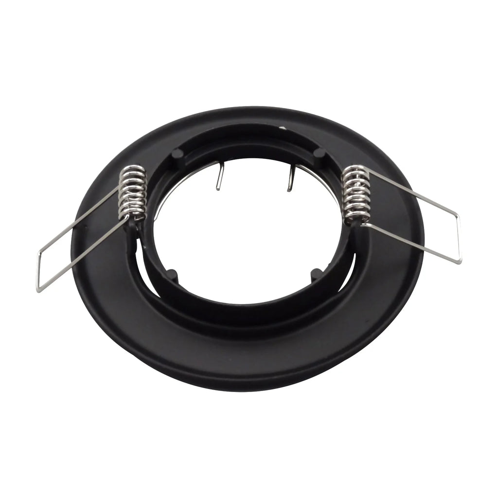 DecorBites™ LED Recessed Downlights Frame - Round Aluminum Spot Lighting Fixture - Black/White/Nickel