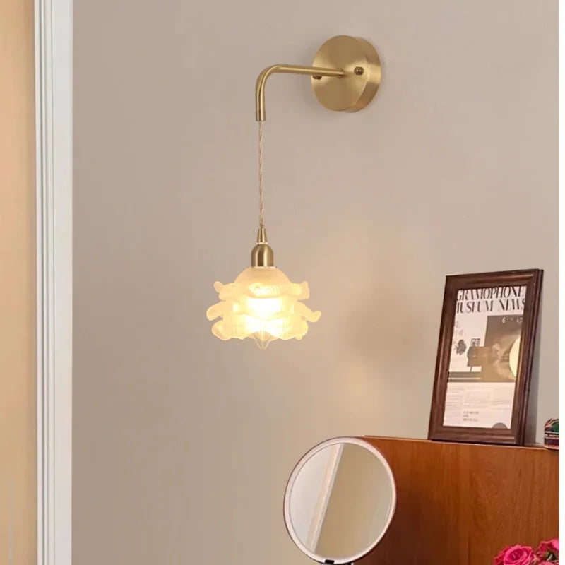 DecorBites™ LED Glass Wall Lamp Modern Bedroom Coffee Vanity Light Fixtures