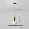 DecorBites™ Amber Glass LED Pendant Light for Kitchen Cafe Restaurant Rustic Wood Interior Lighting