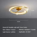 DecorBites™ Crystal Ceiling Lamp: Modern Rings Dining Room LED Light Luster