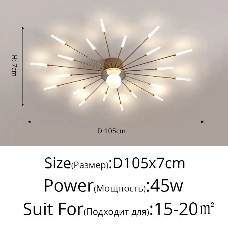 DecorBites™ LED Chandelier Lights - Modern Indoor Lighting for Living Room, Kids Room, Bedroom