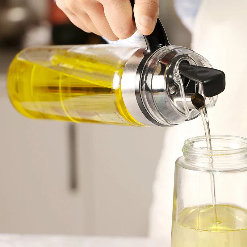 DecorBites™ Durable Automatic Oil Bottle for Soy Sauce Vinegar Seasoning Storage