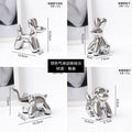 DecorBites™ Golden Monkey Dog Rabbit Ceramic Balloon Animals Desk Ornament