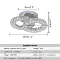 DecorBites™ Crystal Chandelier for Home Hotel Decor, Modern LED Ceiling Light Fixture