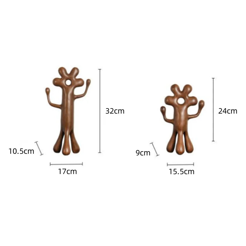 DecorBites™ Abstract Flower Man Alien Sculpture Home Decor Figurine